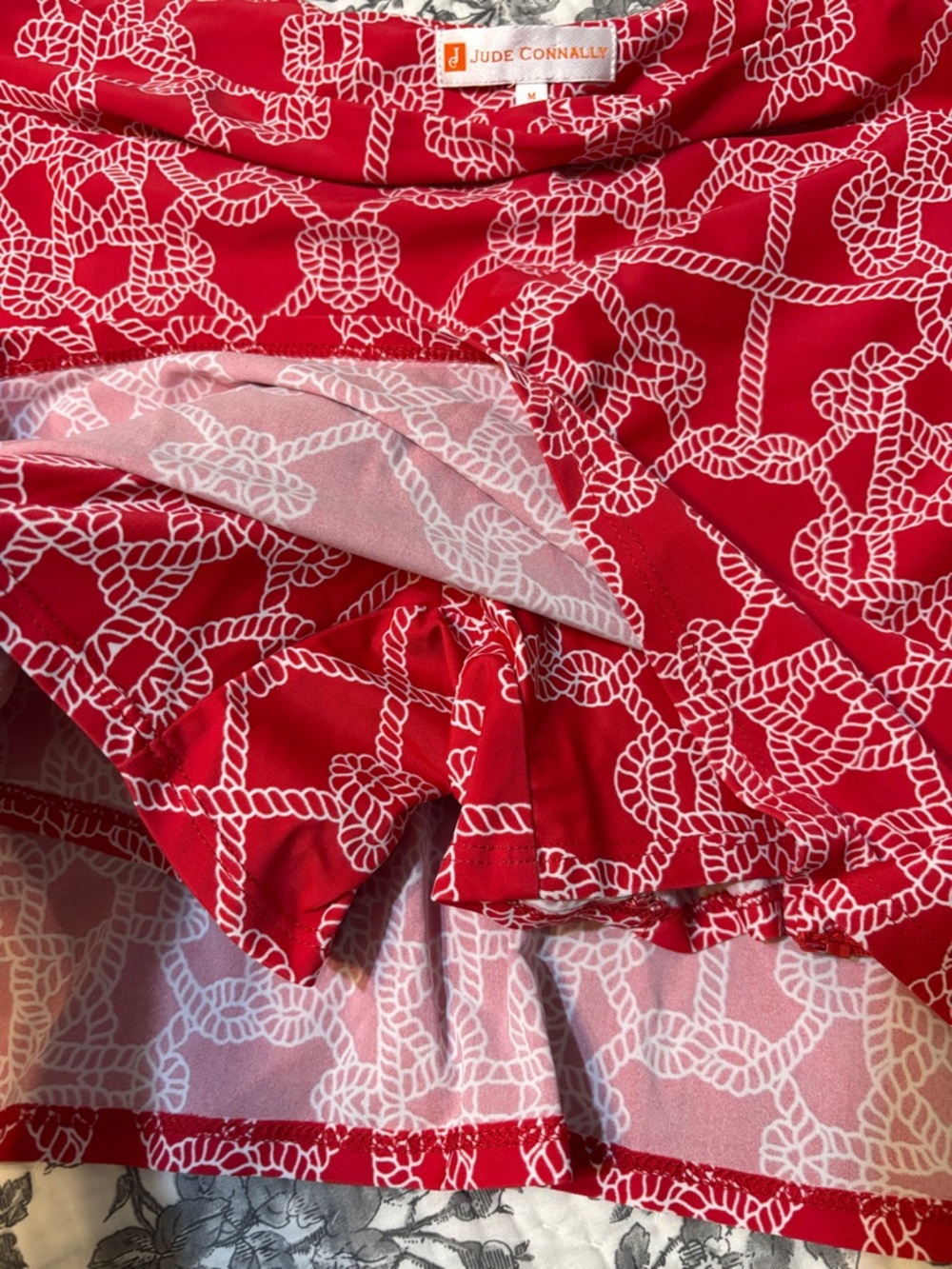 Jude Connally Red Rope-Print Mini Skort - Picture 3 of 7